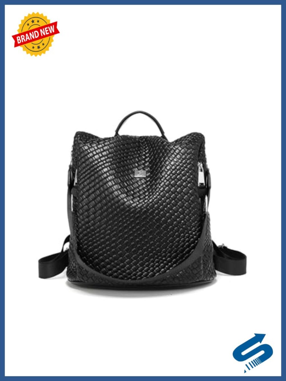 Woven Anti Theft Backpack Purse for Women Travel Rucksack Bag